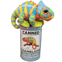 Kiwi the Canned Chameleon Stuffed Animal Plush w/Funny Jokes