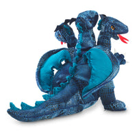 Blue Three Headed Dragon Puppet