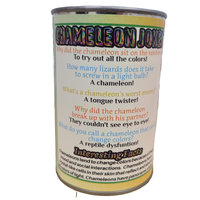 Kiwi the Canned Chameleon Stuffed Animal Plush w/Funny Jokes