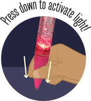 SWIRLY WORLD FRANKY FANGS PEN