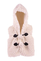 HOODED FUR VEST