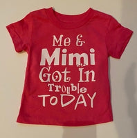 ME AND MIMI GOT IN TROUBLE TODAY