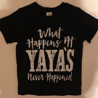 WHAT HAPPENS AT YAYA'S - NEVER HAPPENED