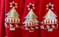 DRESS WITH SNOWFLAKE TOP WITH 3 TREES ON BOTTOM OF SKIRT