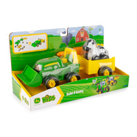 John Deere Build-a-Buddy - Bonnie Scoop Tractor with Wagon, Cow and Screwdriver