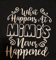 What Happens at Mimi's - Never Happened
