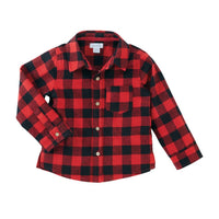 Red Buffalo Check Flannel Button-Down Shirt