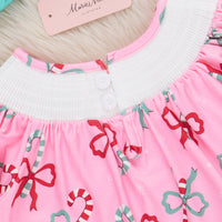 Christmas Sweet Tooth Smocked Dress