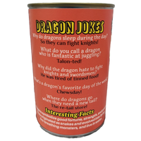 Canned Dragon | Stuffed Animal Plush w/Jokes | Unique Gift