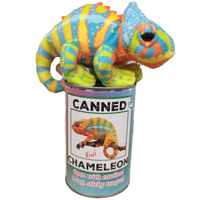 Kiwi the Canned Chameleon Stuffed Animal Plush w/Funny Jokes
