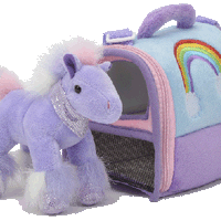 9” Purple Horse in Rainbow Carry Pak