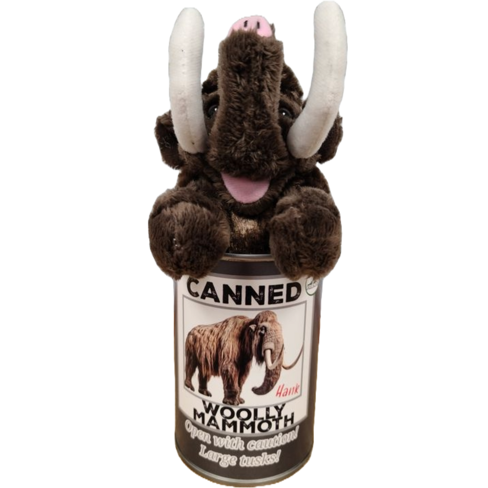 Canned Woolly Mammoth | Stuffed Animal Plush | Funny Jokes