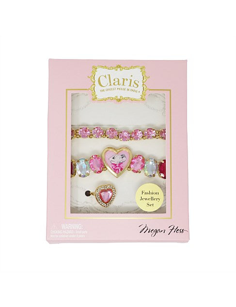 Claris the Chicest Mouse in Paris Fashion Jewelry Set