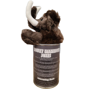 Canned Woolly Mammoth | Stuffed Animal Plush | Funny Jokes