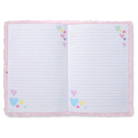 Heart Tie Dye lock and Key Furry Journal
