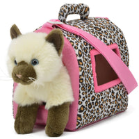 Siamese Cat in Carrier