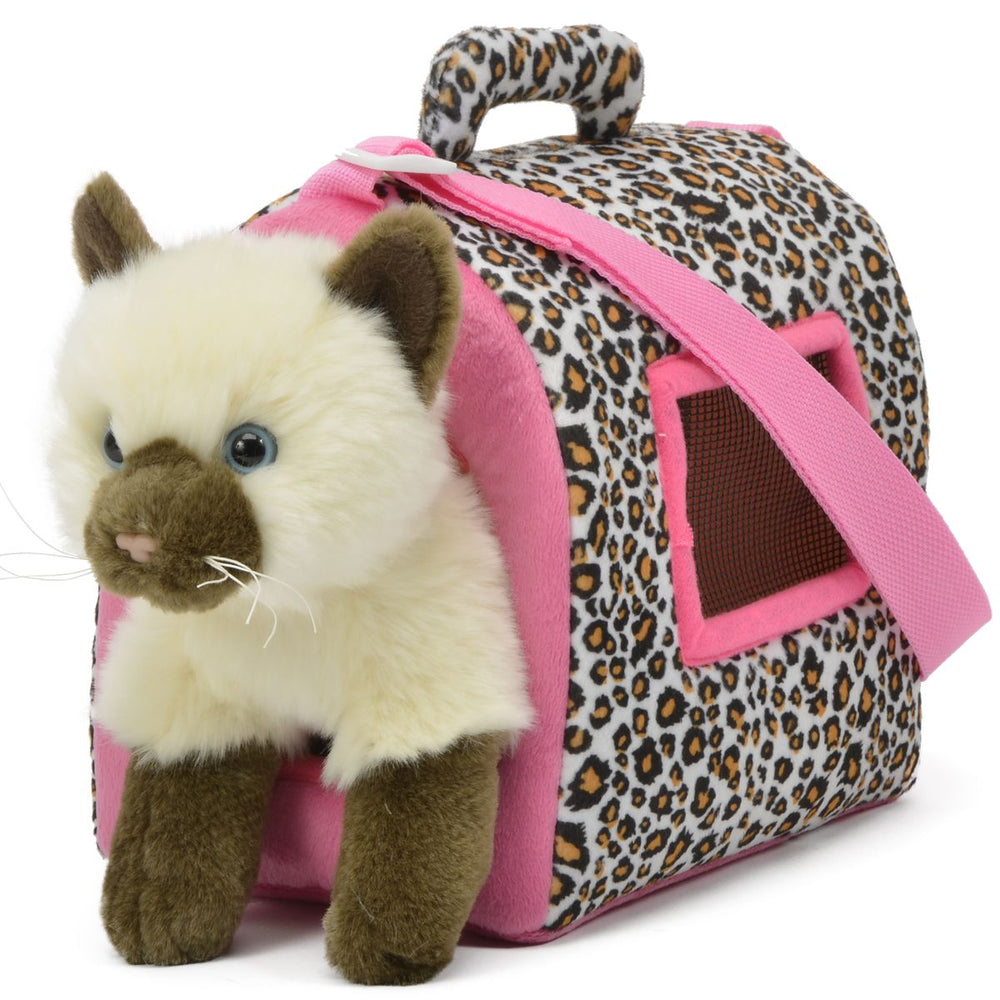 Siamese Cat in Carrier