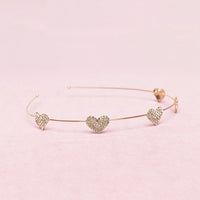 BOUTIQUE RHIINESTONE HEART HEADBAND