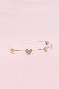 BOUTIQUE RHIINESTONE HEART HEADBAND