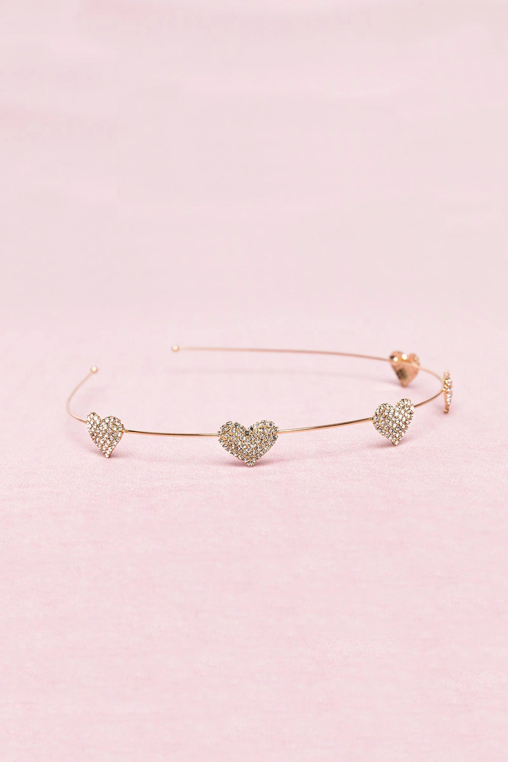 BOUTIQUE RHIINESTONE HEART HEADBAND