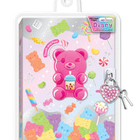 DIARY WITH LOCK AND KEYS - GUMMY BEAR