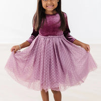 AMETHYST VELVET TUTU DRESS