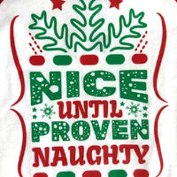 NICE UNTIL PROVEN NAUGHTY SHIRT