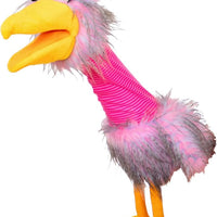 LIVING PUPPETS - LOOPS PLUSH PINK BIRD