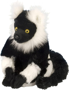 MINI BLACK WHITE RUFFED LEMUR