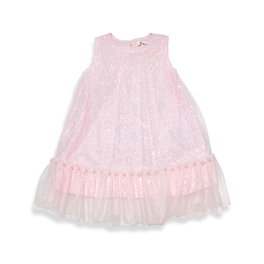 17014 Sequin Layer Dress ( 2 Colors)