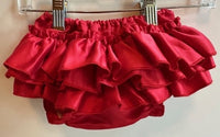 RED RUFFLE DIAPER COVER
