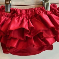 RED RUFFLE DIAPER COVER