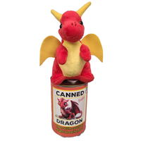 Canned Dragon | Stuffed Animal Plush w/Jokes | Unique Gift