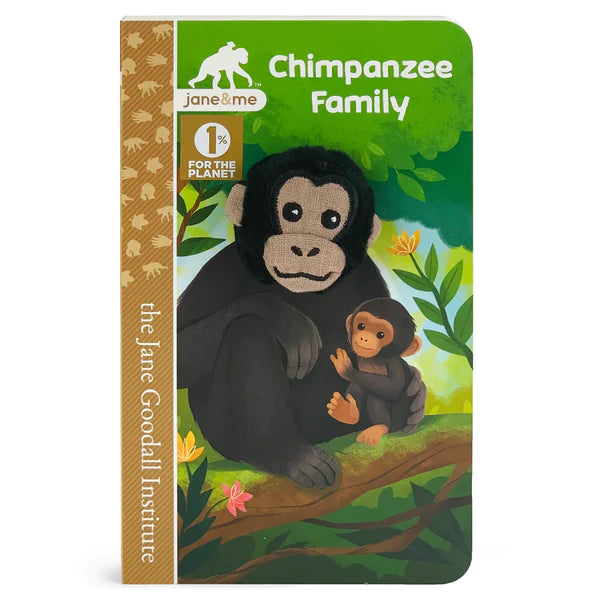 Chimpanzee family - Finger Puppet Book