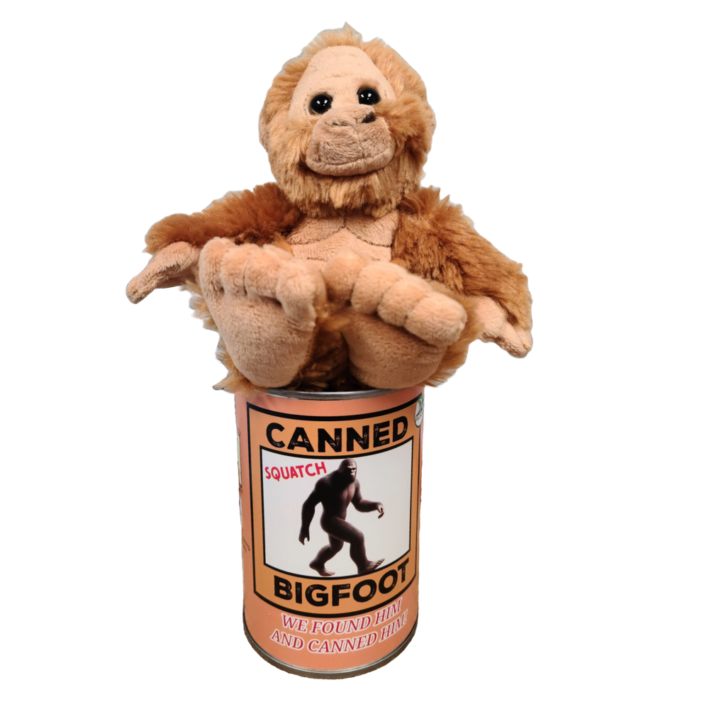 Canned Bigfoot | Stuffed Animal Plush | Funny Jokes Big Foot