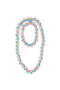 HEART OF MANY COLOURS NECKLACE & BRACELET SET