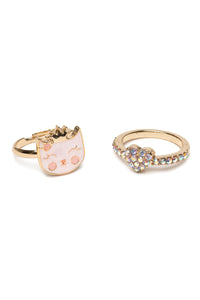 KITTY RING SET - 2 PC