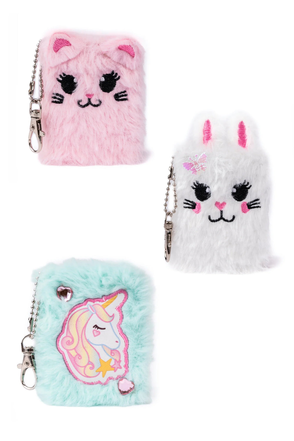 MINI FURRY FRIEND KEYCHAIN JOURNAL