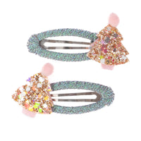 MINTY CHRISTMAS HOLIDAY HAIR CLIPS