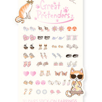 PAW-SOME STICKER EARRINGS - 30 PAIR