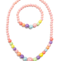 PEARLY PASTEL NECKLACE AND BRACELET