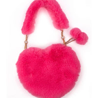 PINKY PROMISE FURRY FUCHSIA PURSE