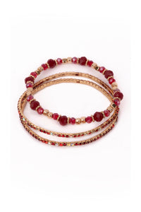 RUBY RED BRACELET SET