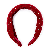 SPARKLE RED VELVET HEADBAND