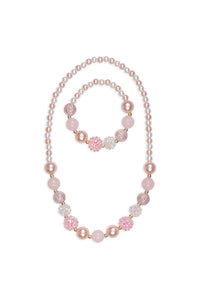 PINKY PEARL NECKLACE AND BRACELET