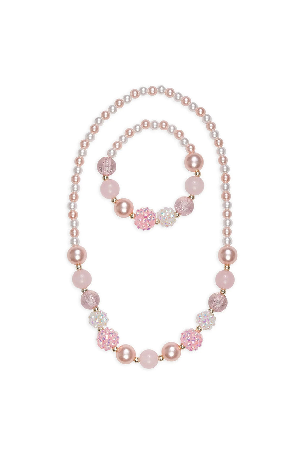 PINKY PEARL NECKLACE AND BRACELET