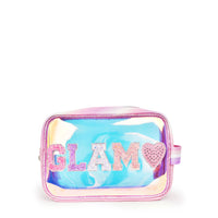 'Glam' Clear Glazed Pouch