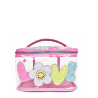 'Love' Clear Daisy Glam Bag