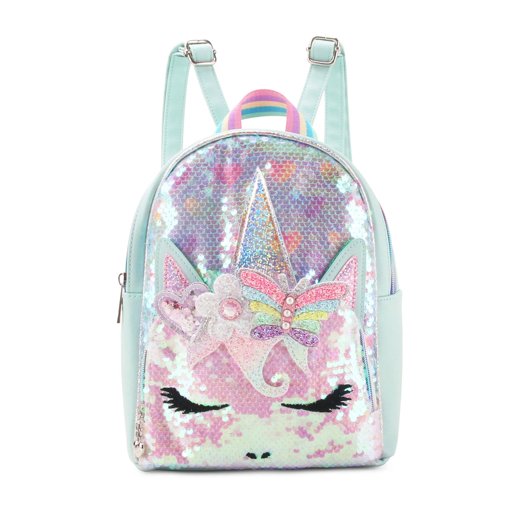 heart mini backpack MISS GWEN UNICORN SEQUINS HEART MINI BACKPACK