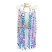 SHIMMERING MERMAID SEQUINNED PARTY CAPE